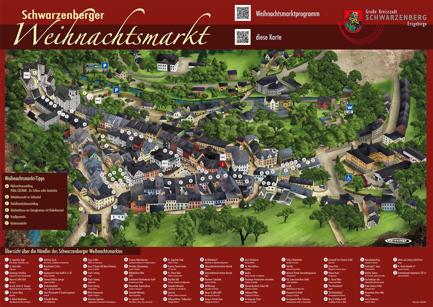 Weihnachtsmarktplan Schwarzenberg 2024
